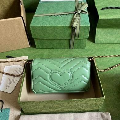 Gucci Bags 1:1 476433 16.5X10.2X5.1cm YG 2colour