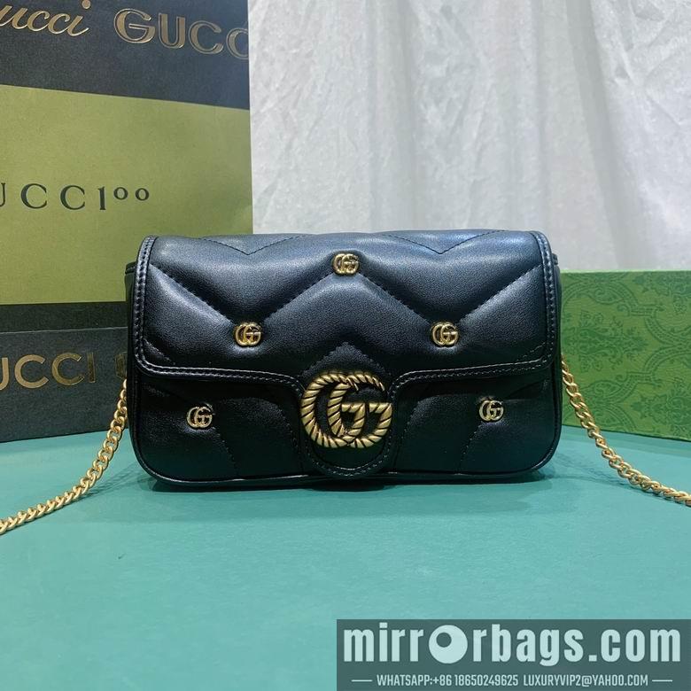 Gucci Bags 1:1 768293 12X21X5cm DF 2colour