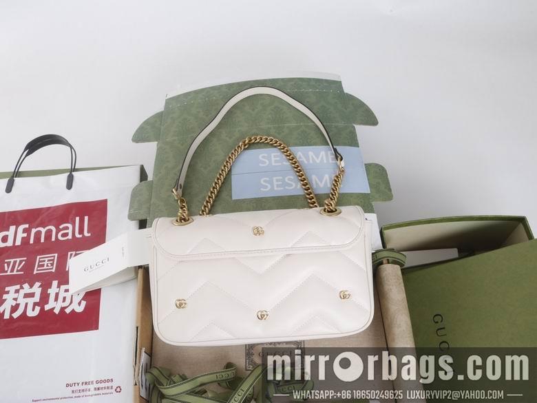 Gucci Bags 1:1 446744 22X13X6cm 443497 26X15X7cm YG 3colour