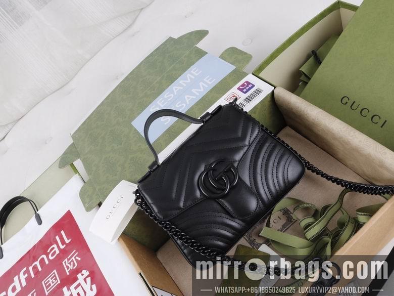 Gucci Bags 1:1 702563 21X15.5X8cm YG 2colour