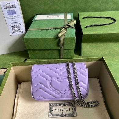 Gucci Bags 1:1 476433 16.5X10.2X5.1cm YG 2colour