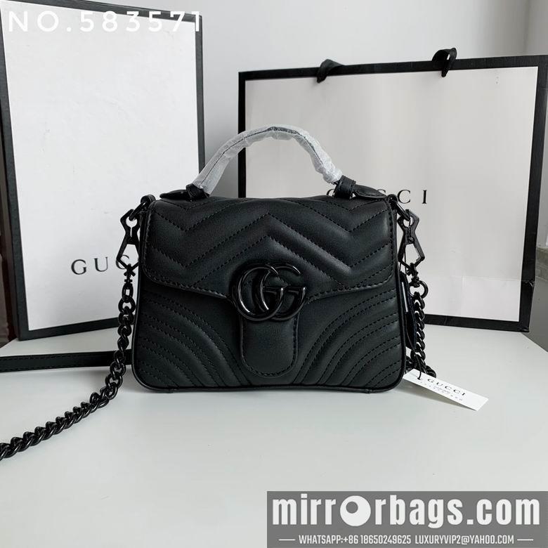 Gucci Bags 1:1 583571 21X15.5X8cm XMY 2colour