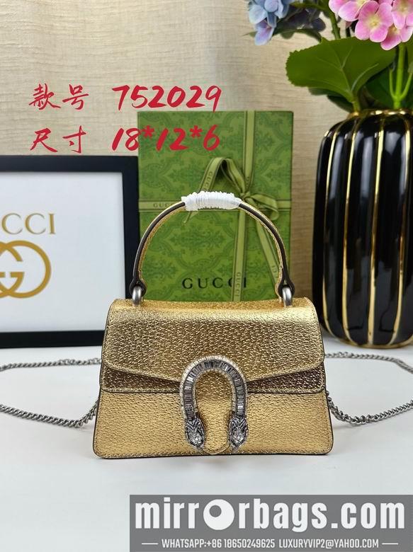 Gucci Bags 1:1 752029 18X12X6cm DF 2colour