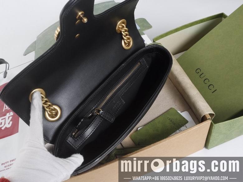 Gucci Bags 1:1 446744 22X13X6cm 443497 26X15X7cm YG 3colour