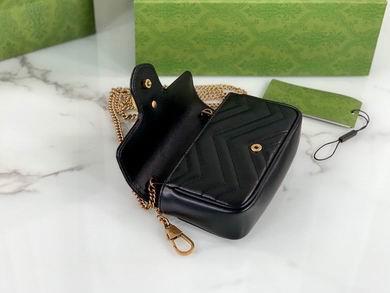 Gucci Bags 1:1 476433 16.5X10X4.5cm YG 4colour
