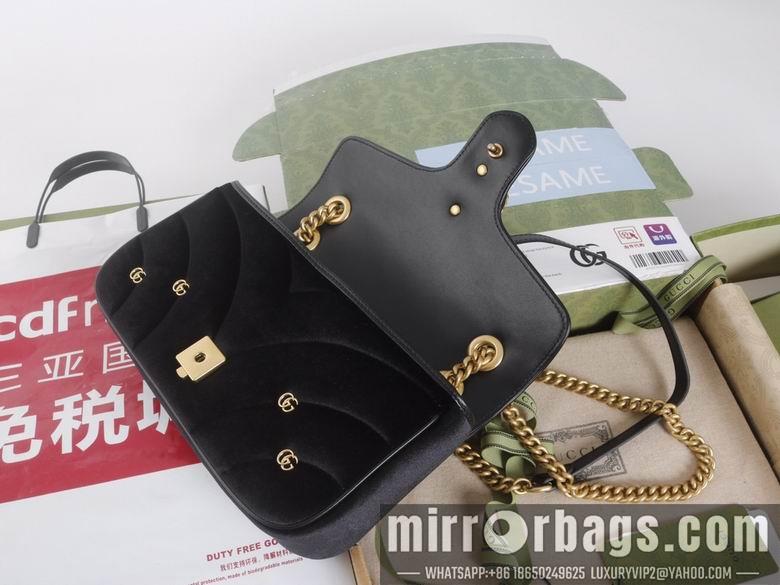 Gucci Bags 1:1 446744 22X13X6cm 443497 26X15X7cm YG 3colour