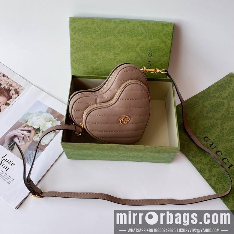 Gucci Bags 1:1 751628 20X17.5X6.5cm YG 4colour