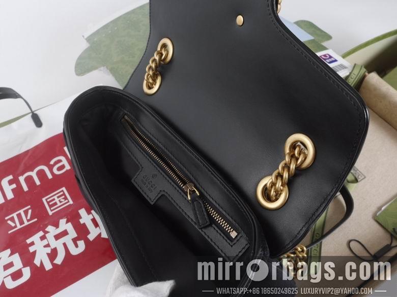 Gucci Bags 1:1 446744 22X13X6cm 443497 26X15X7cm YG 3colour