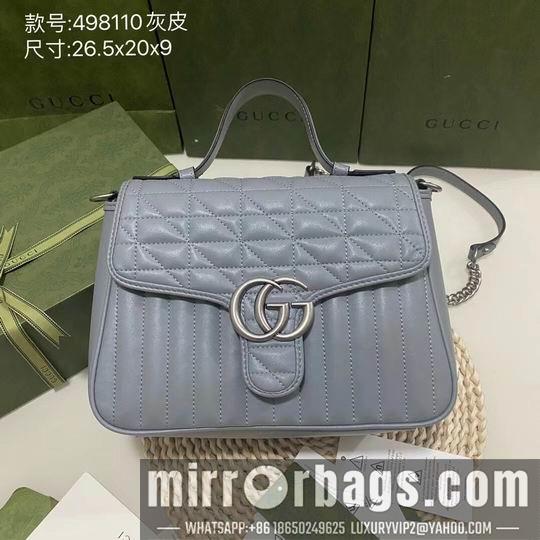 Gucci Bags 1:1 GG Marmont 498110 27x19x10.5cm df06