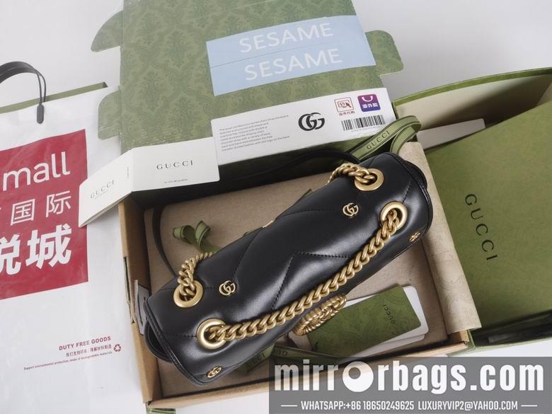 Gucci Bags 1:1 446744 22X13X6cm 443497 26X15X7cm YG 3colour