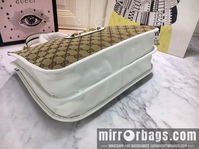 Gucci Bags 1:1 WD621144杏布白皮 35X27X12