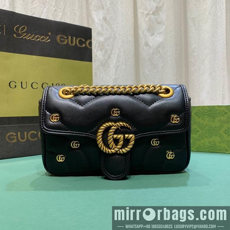 Gucci Bags 1:1 446744 23X14X6cm DF 2colour-1