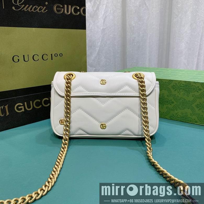 Gucci Bags 1:1 446744 23X14X6cm DF 2colour-1