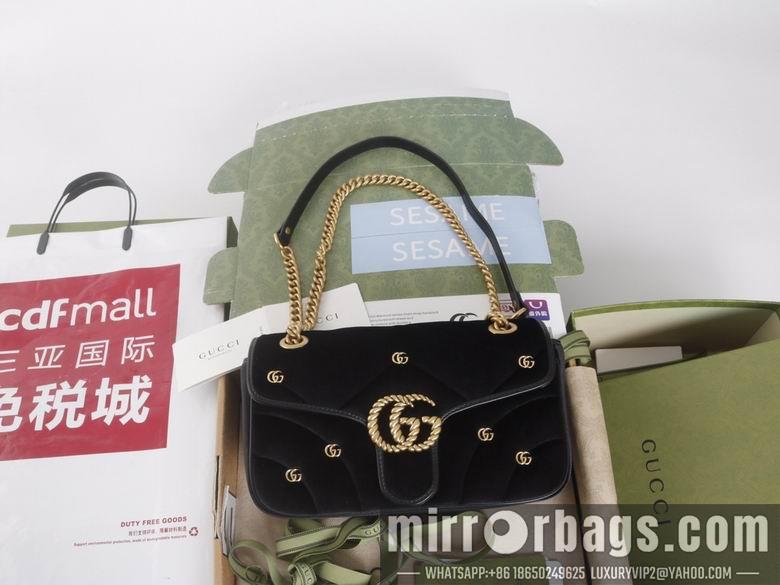 Gucci Bags 1:1 446744 22X13X6cm 443497 26X15X7cm YG 3colour