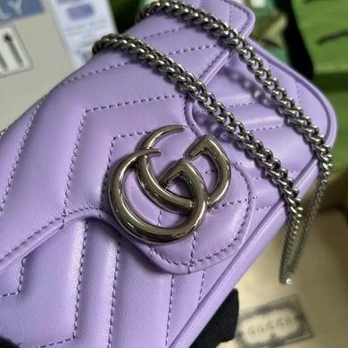 Gucci Bags 1:1 476433 16.5X10.2X5.1cm YG 2colour