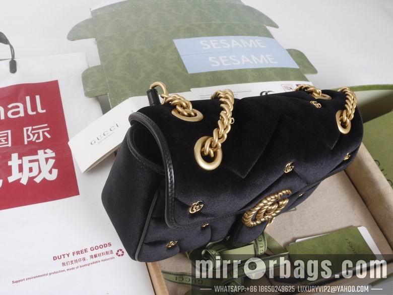 Gucci Bags 1:1 446744 22X13X6cm 443497 26X15X7cm YG 3colour