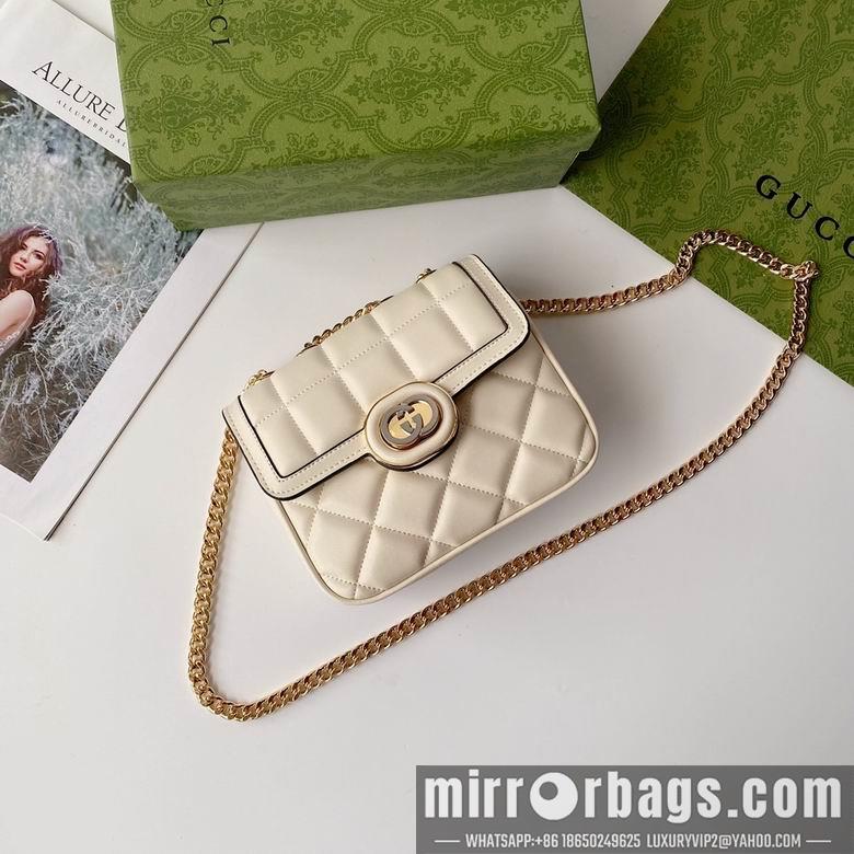 Gucci Bags 1:1 741457 18X14.5X8cm YG 4colour