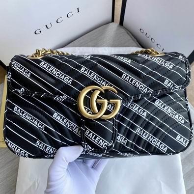 Gucci Bags 1:1 GG Marmont 443497 26x15x7cm df03