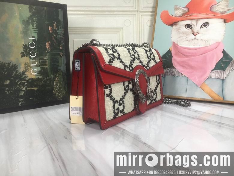 Gucci Bags 1:1 WD400249白底花 28X18X9