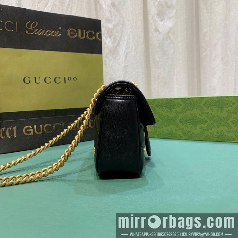 Gucci Bags 1:1 446744 23X14X6cm DF 2colour-1
