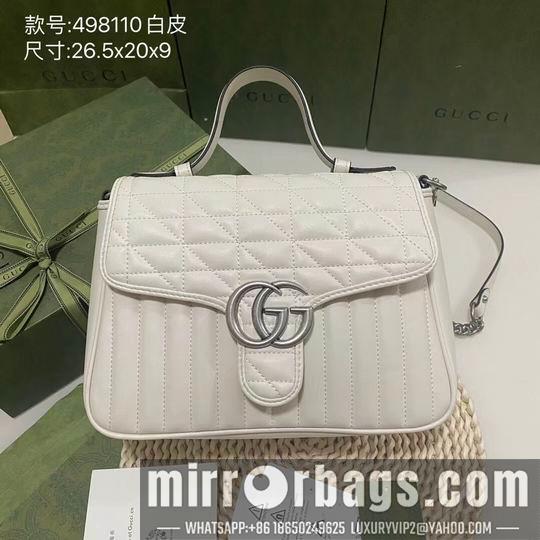 Gucci Bags 1:1 GG Marmont 498110 27x19x10.5cm df06