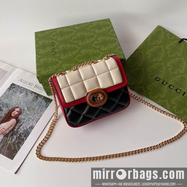 Gucci Bags 1:1 741457 18X14.5X8cm YG 4colour