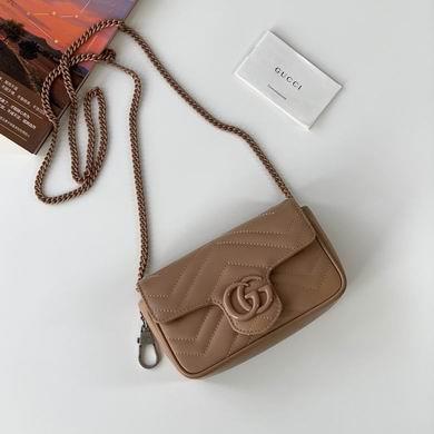 Gucci Bags 1:1 476433 16.5X10X4.5cm YG 4colour
