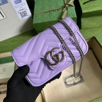 Gucci Bags 1:1 476433 16.5X10.2X5.1cm YG 2colour