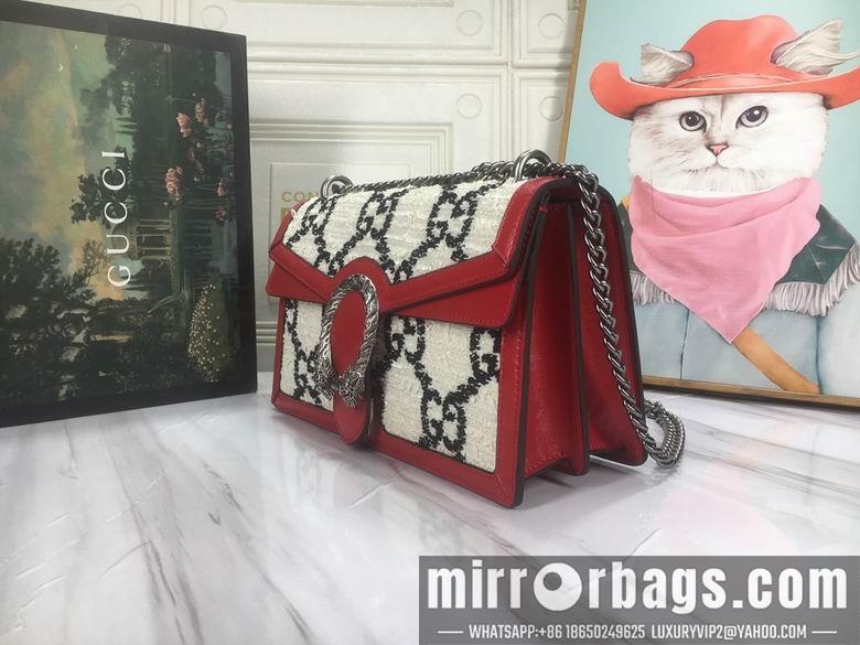 Gucci Bags 1:1 WD400249白底花 28X18X9