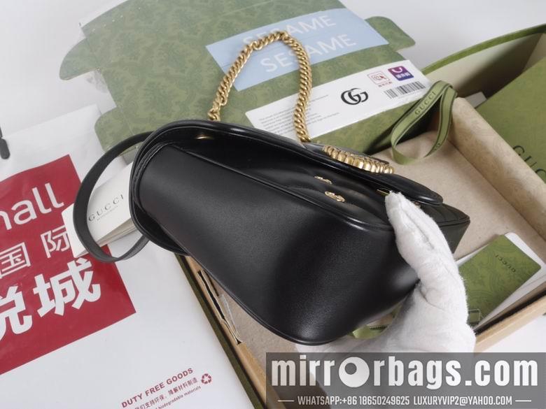 Gucci Bags 1:1 446744 22X13X6cm 443497 26X15X7cm YG 3colour