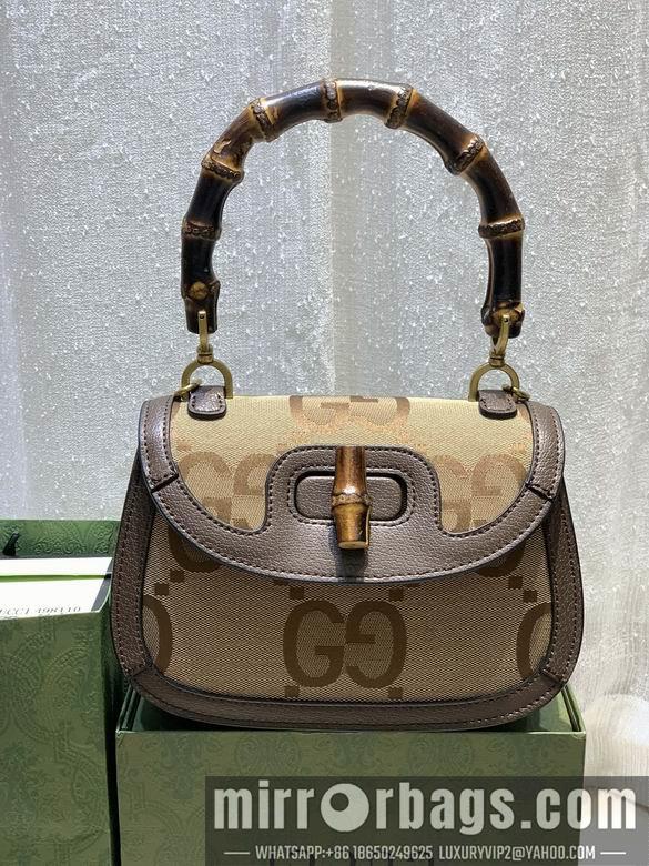 Gucci Bags 1:1 WD675797大G杏布 21X15X7