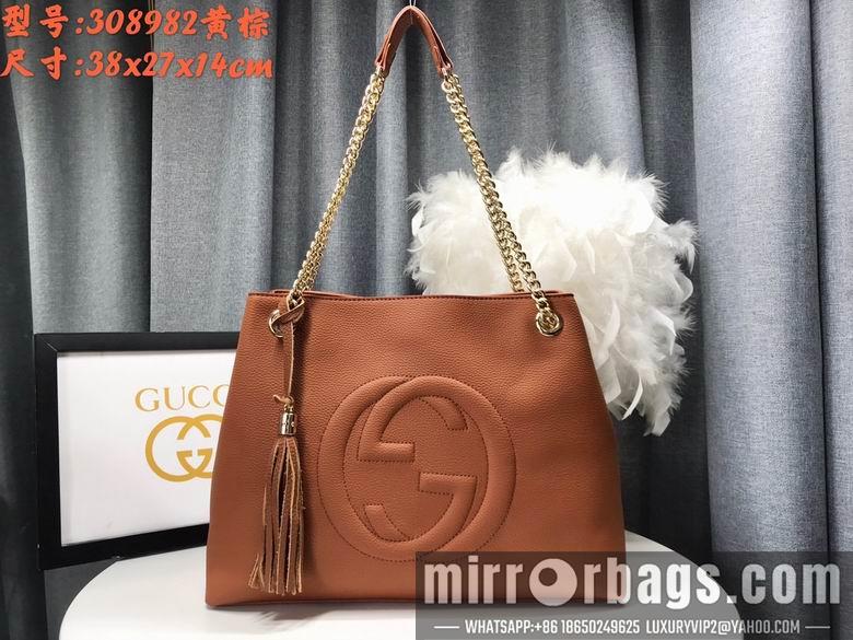 Gucci Bags 1:1 WD308982棕色 38X27X14