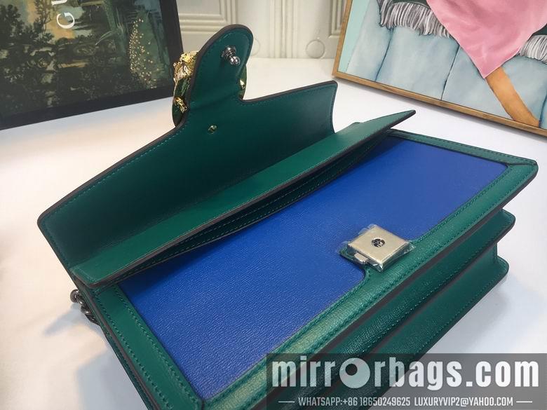 Gucci Bags 1:1 WD400249蓝绿 28X18X9