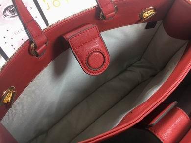 Gucci Bags 1:1 WD621144杏布红皮 35X27X12