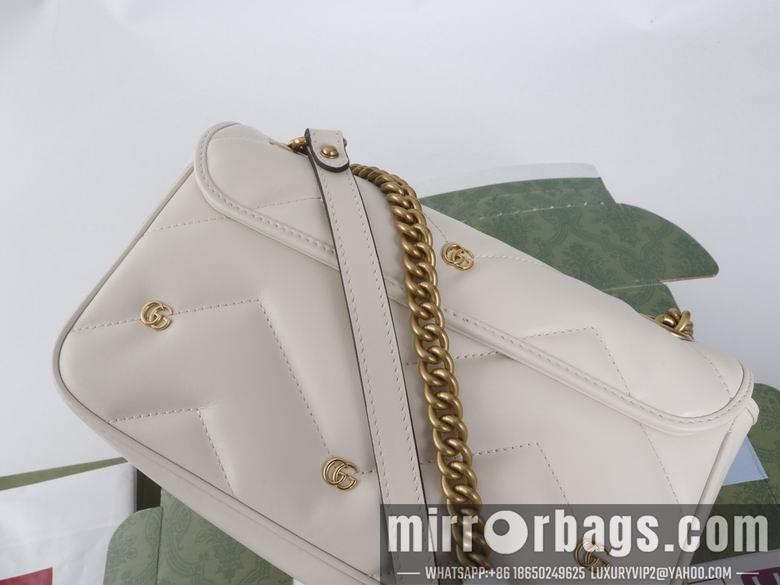 Gucci Bags 1:1 446744 22X13X6cm 443497 26X15X7cm YG 3colour