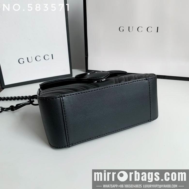 Gucci Bags 1:1 583571 21X15.5X8cm XMY 2colour