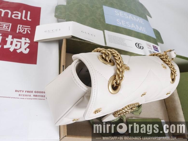 Gucci Bags 1:1 446744 22X13X6cm 443497 26X15X7cm YG 3colour