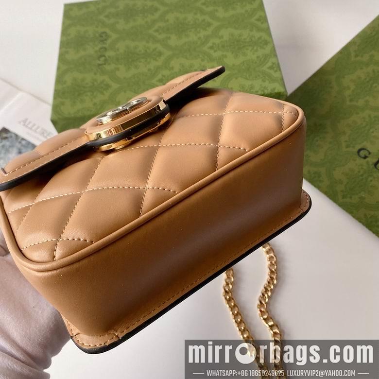 Gucci Bags 1:1 741457 18X14.5X8cm YG 4colour