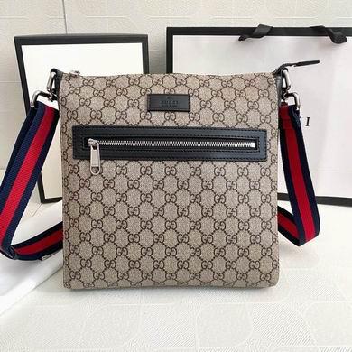 Gucci Bags 1:1 WD474137啡胶 27X28.5X5