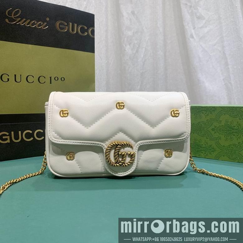 Gucci Bags 1:1 768293 12X21X5cm DF 2colour