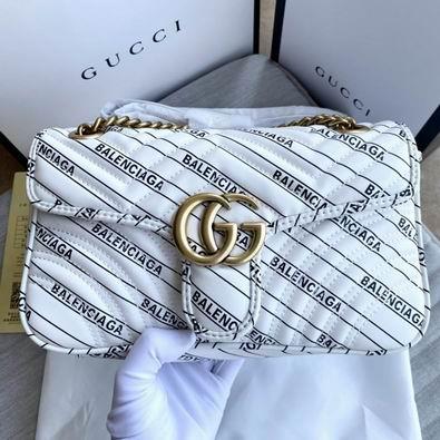 Gucci Bags 1:1 GG Marmont 443497 26x15x7cm df03