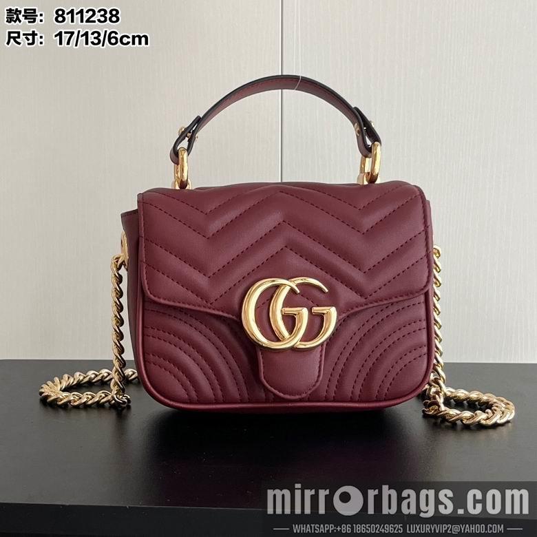 Gucci Bags 1:1 811238 17X13X6cm DF 2colour