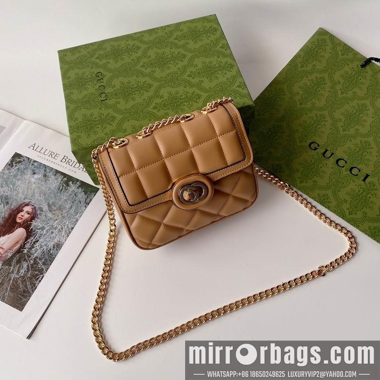 Gucci Bags 1:1 741457 18X14.5X8cm YG 4colour