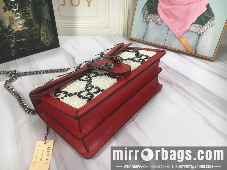 Gucci Bags 1:1 WD400249白底花 28X18X9