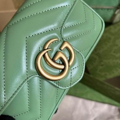 Gucci Bags 1:1 476433 16.5X10.2X5.1cm YG 2colour