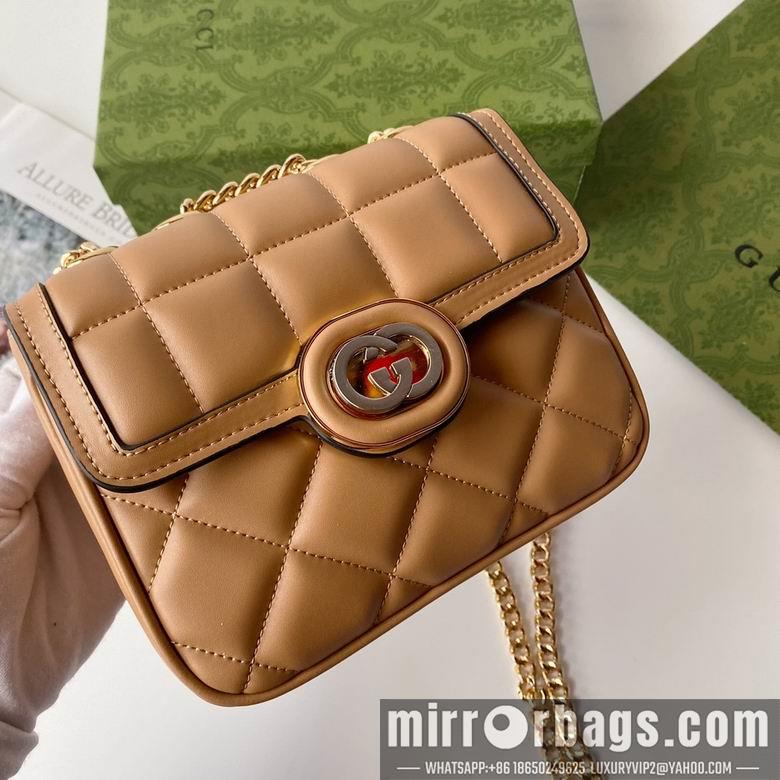 Gucci Bags 1:1 741457 18X14.5X8cm YG 4colour