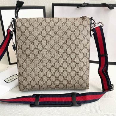Gucci Bags 1:1 WD474137啡胶刺绣 27X28.5X5