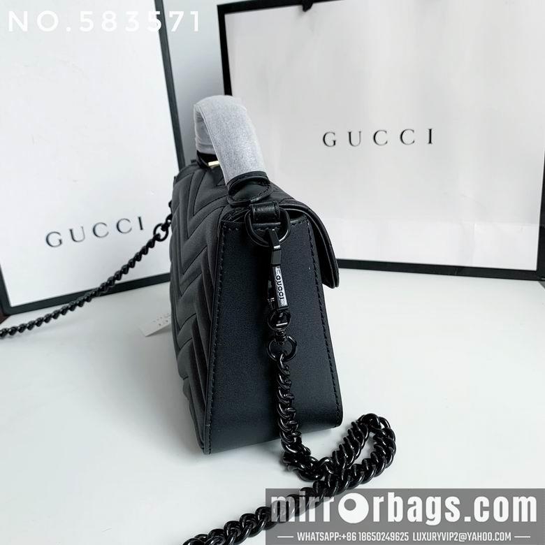 Gucci Bags 1:1 583571 21X15.5X8cm XMY 2colour