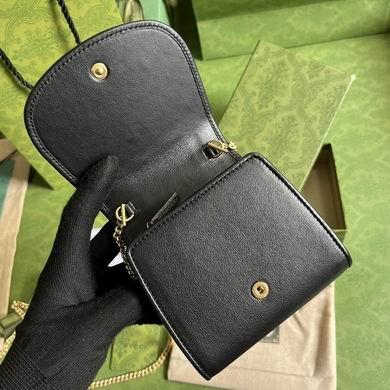 Gucci Bags 1:1 725219 12.5X11X2.5cm YG 2colour