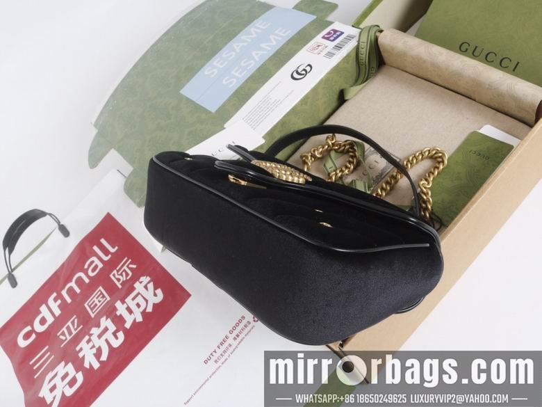 Gucci Bags 1:1 446744 22X13X6cm 443497 26X15X7cm YG 3colour